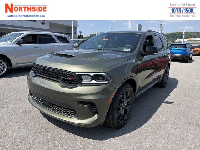 2026 Dodge Durango GT Plus HEMI V8 in Green Machine Exterior Paint — front three-quarter view
