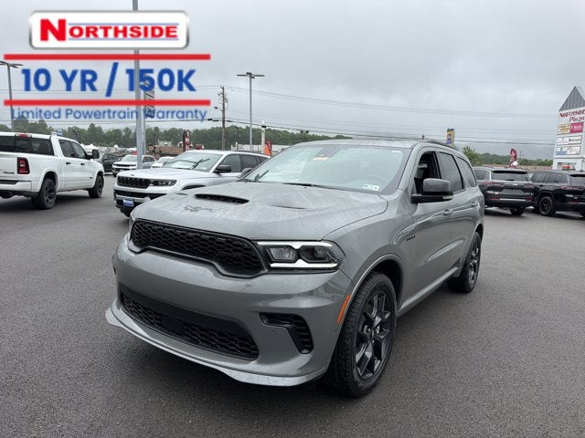 2026 Dodge Durango GT Premium HEMI V8 in Destroyer Gray Clear-Coat Exterior Paint — front three-quarter view
