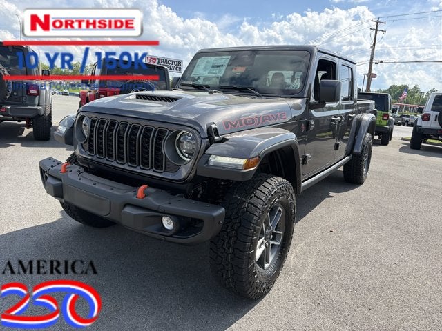 2026 Jeep Gladiator Mojave X in Granite Crystal Metallic Clear-Coat Exterior Paint — front three-quarter view