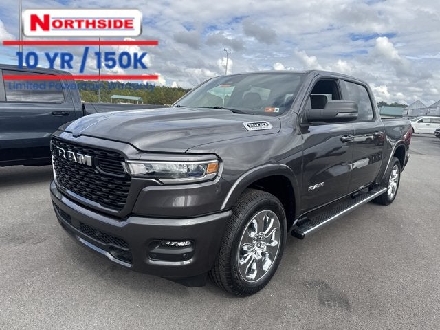 2026 RAM 1500 Big Horn in Granite Crystal Metallic Clear-Coat Exterior Paint — front three-quarter view