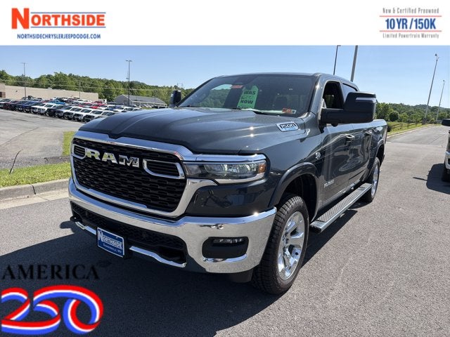 2026 RAM 1500 Big Horn in Forged Blue Metallic Exterior Paint — front three-quarter view