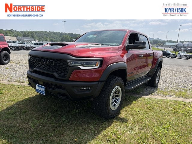 2026 RAM 1500 RHO in Molten Red Pearl-Coat Exterior Paint — front three-quarter view