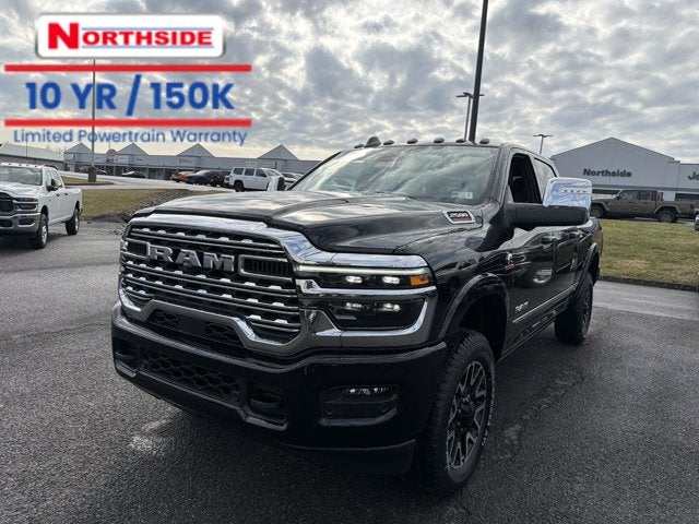 2026 RAM 2500 Limited in Diamond Black Crystal Pearl-Coat Exterior Paint — front three-quarter view