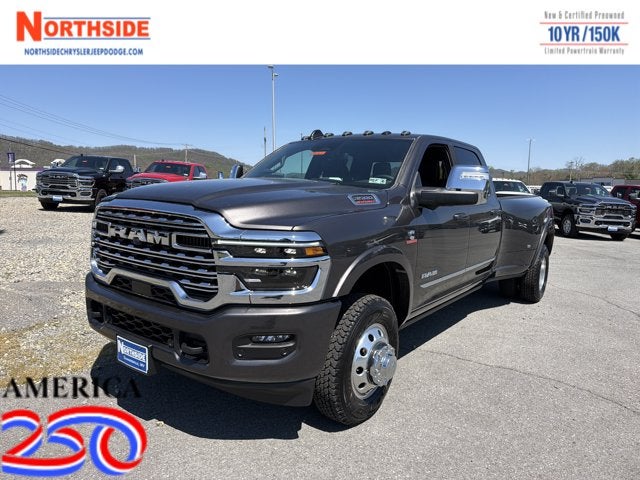 2026 RAM 3500 Limited in Granite Crystal Metallic Clearcoat — front three-quarter view