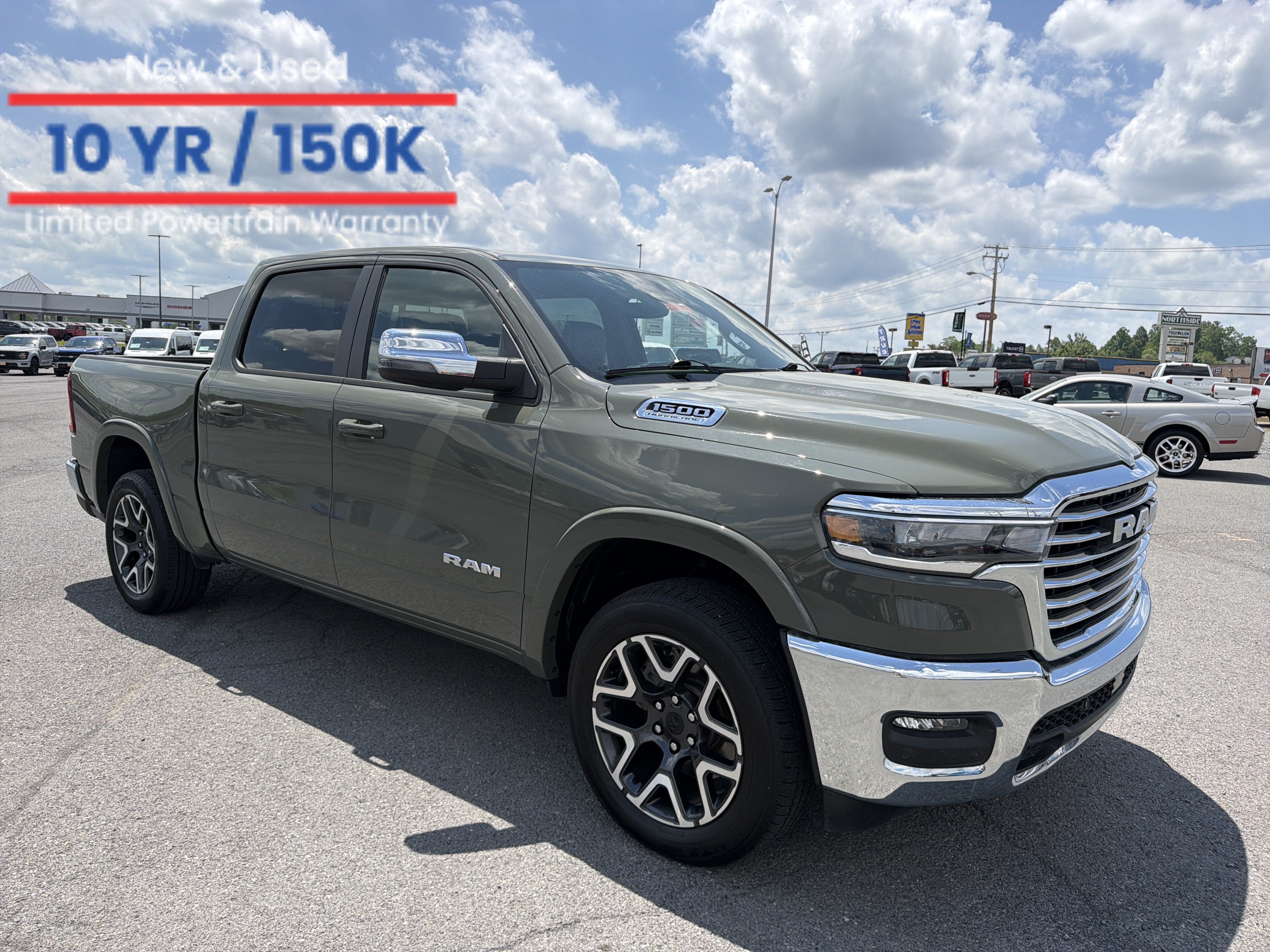 2026 RAM 1500 Laramie in Canyon Lake — front three-quarter view