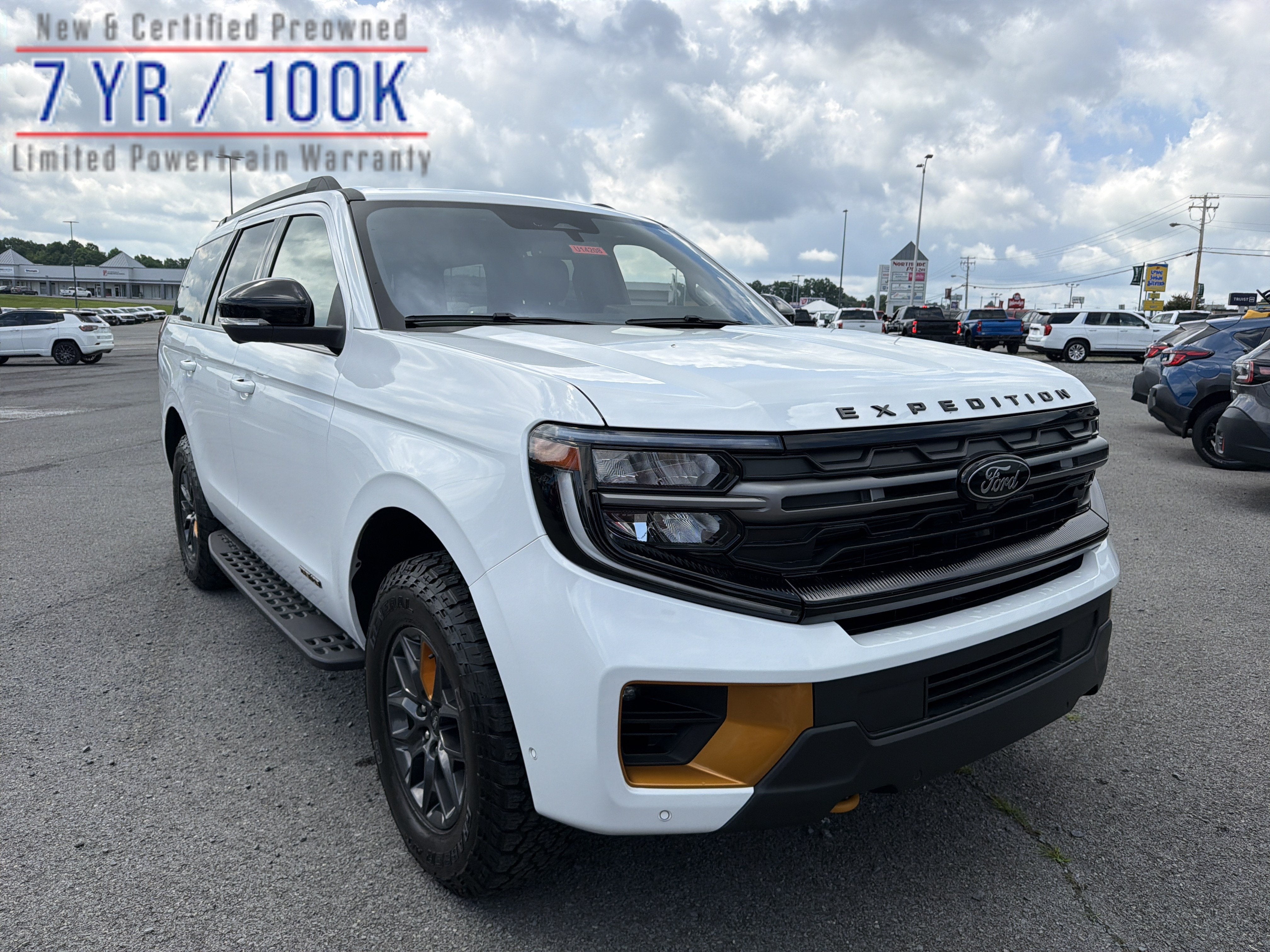 2025 Ford Expedition Tremor in Oxford White — front three-quarter view